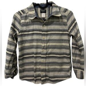 Boys Gray/Beige Flannel Shirt Size 8/8A